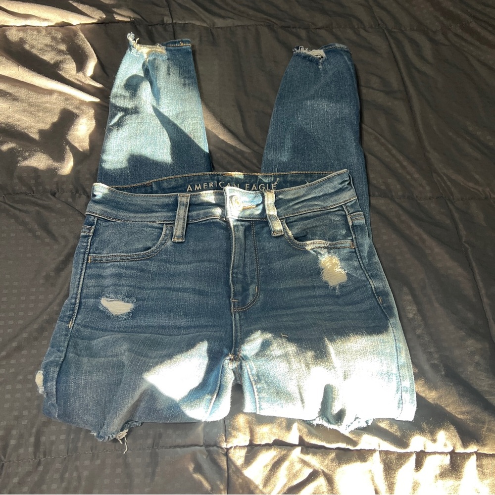 American Eagle Outfitters Super High Rise Jegging stretch Jeans Size 0 x Short